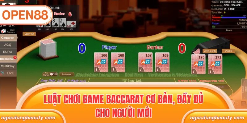 Luật chơi game Baccarat cơ bản, đầy đủ cho người mới