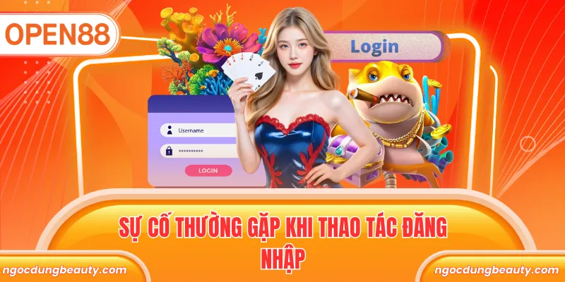 Sự cố thường gặp khi thao tác đăng nhập